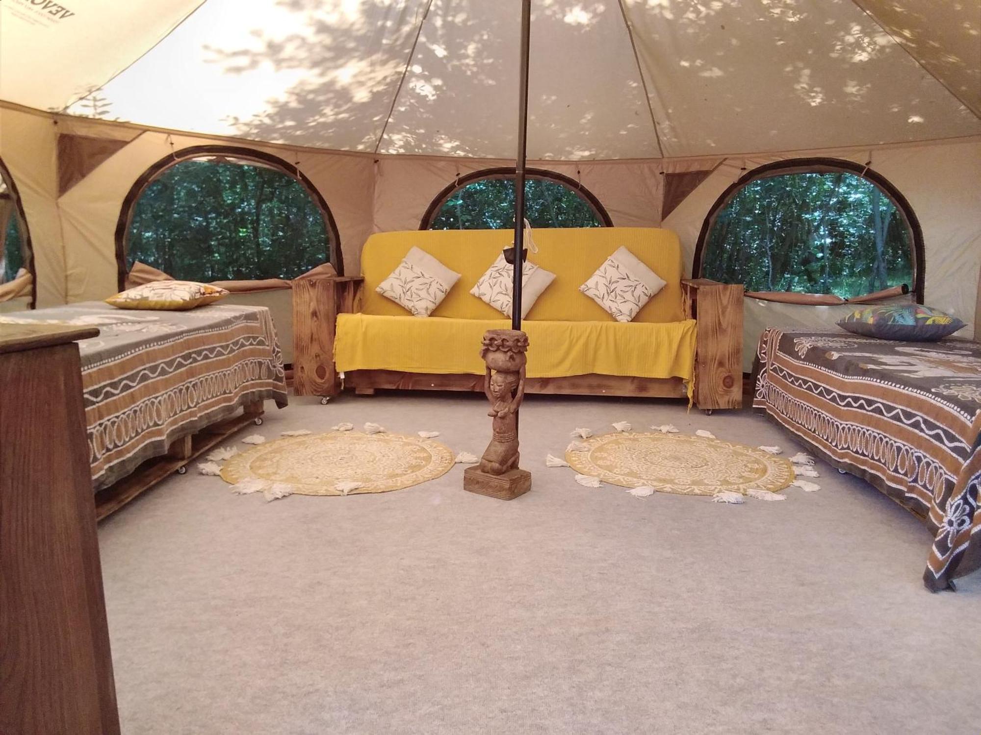 Tente Safari Lodge Dans Foret Luxuriante Vielle-Tursan Exterior foto