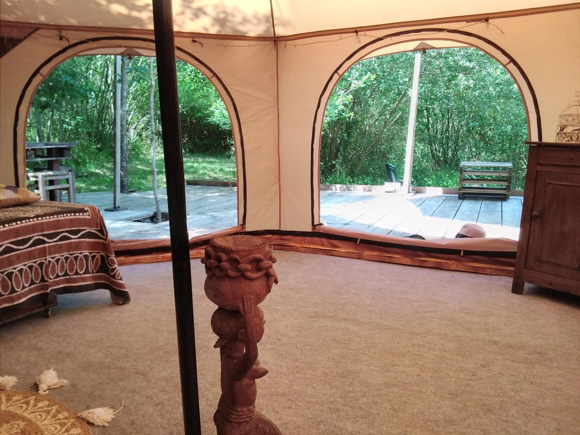 Tente Safari Lodge Dans Foret Luxuriante Vielle-Tursan Exterior foto