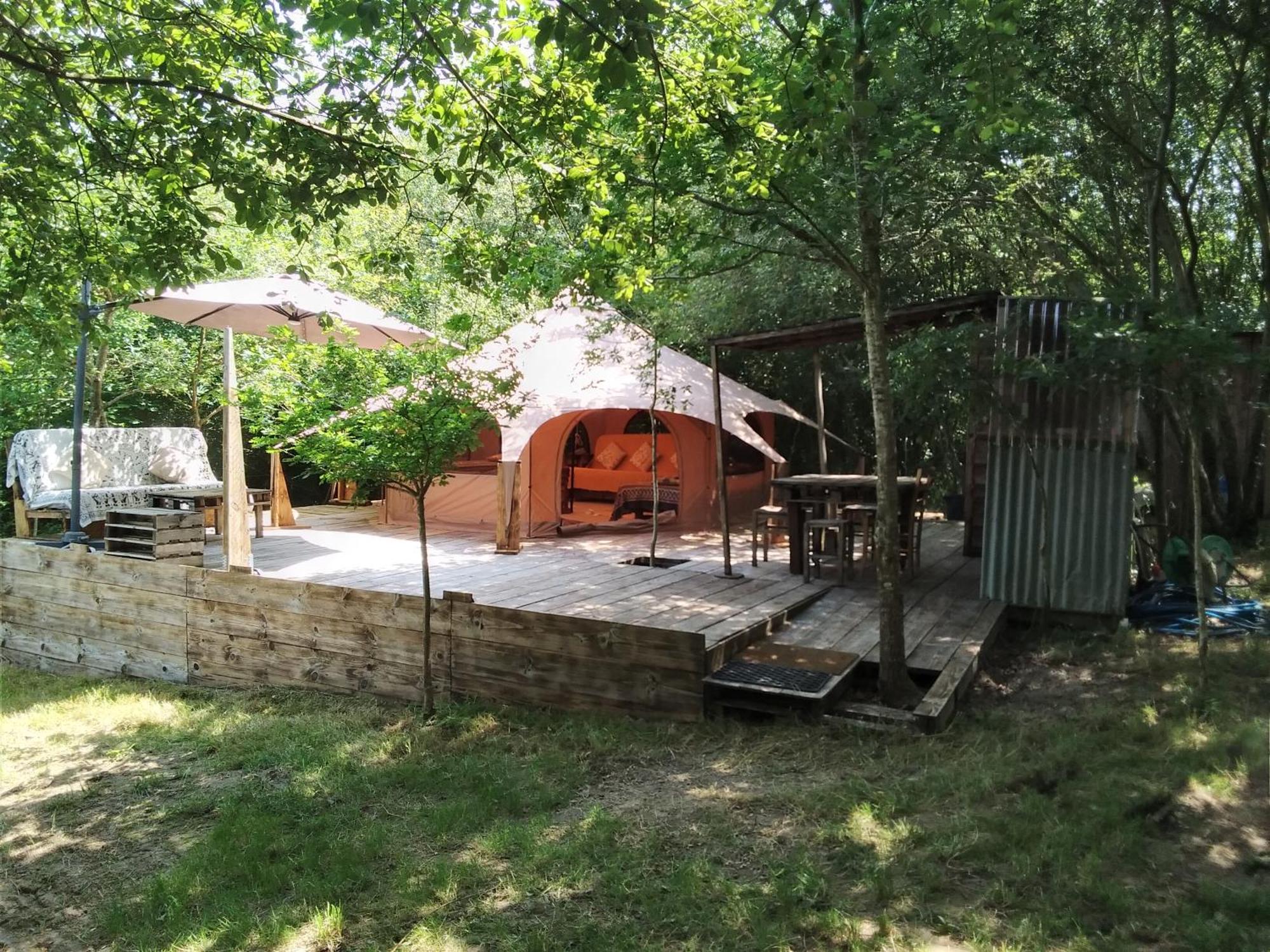 Tente Safari Lodge Dans Foret Luxuriante Vielle-Tursan Exterior foto